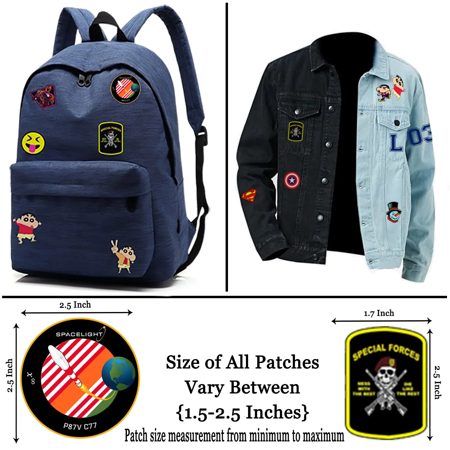 Lazychunks Unique Printed Golf Badge Patches | New Clothing Accessories for Enhance The Beauty Like Royal Look of T-Shirt,Jackets,Bags,Caps,etc.