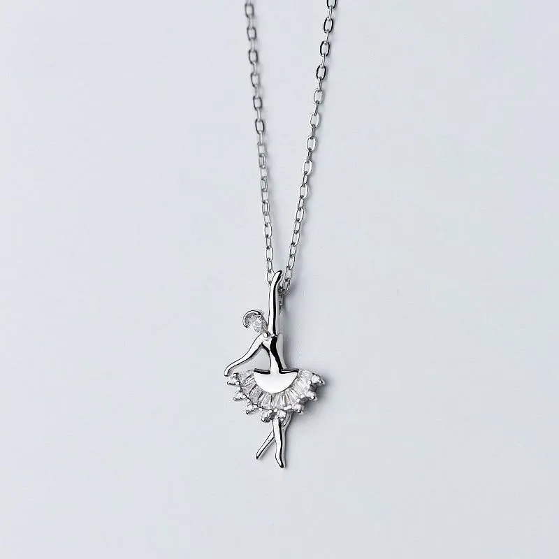 Lovely Ballerina Minimal Necklace
