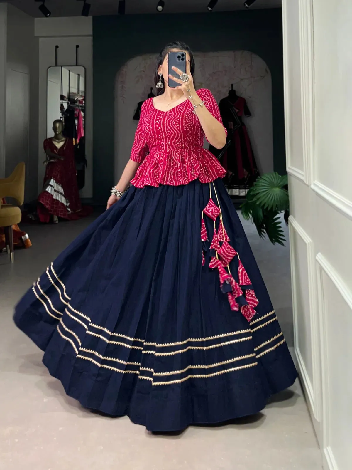 Make Your Navratri Look Flawless with Cotton Lehenga Choli