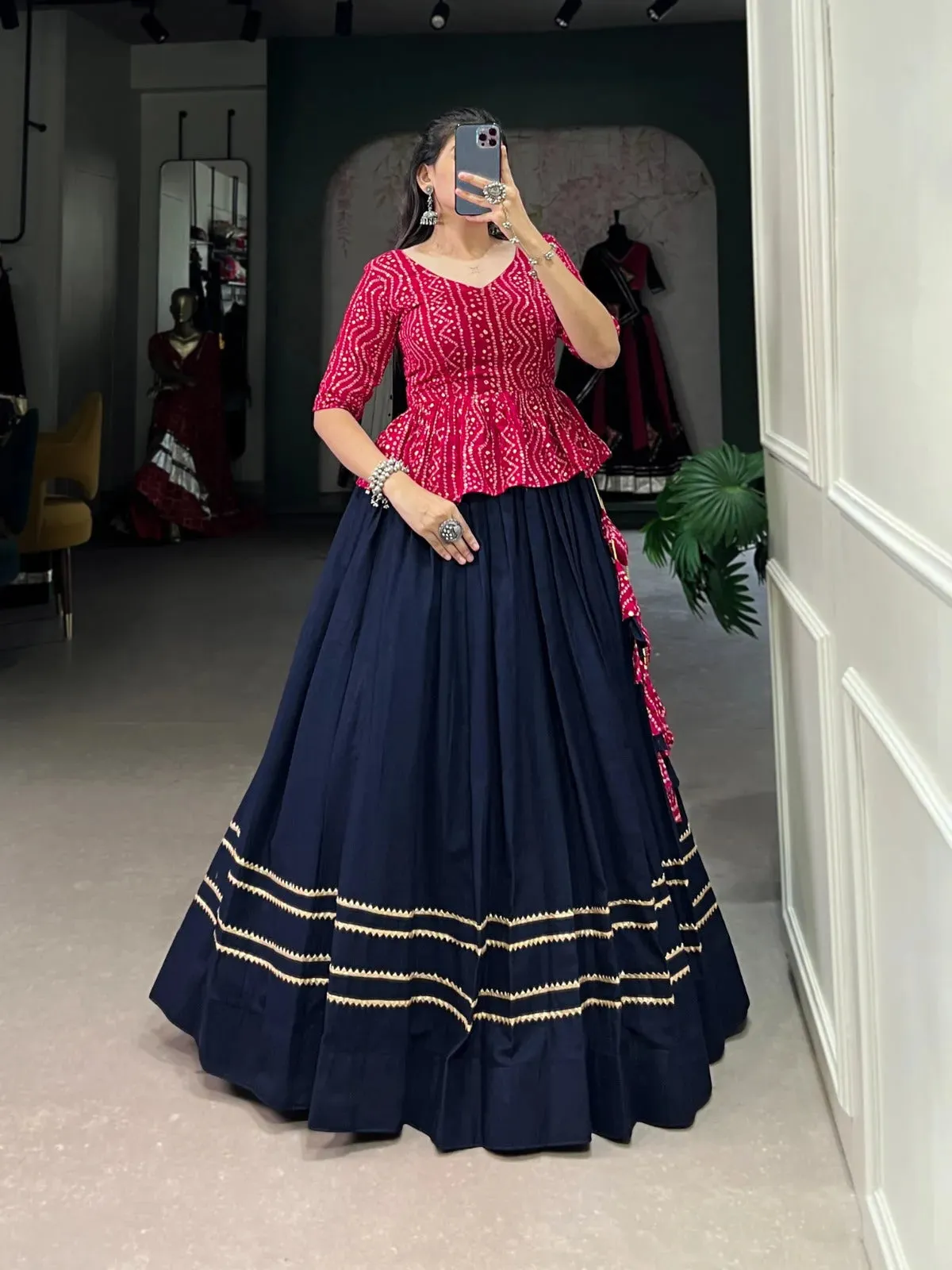 Make Your Navratri Look Flawless with Cotton Lehenga Choli