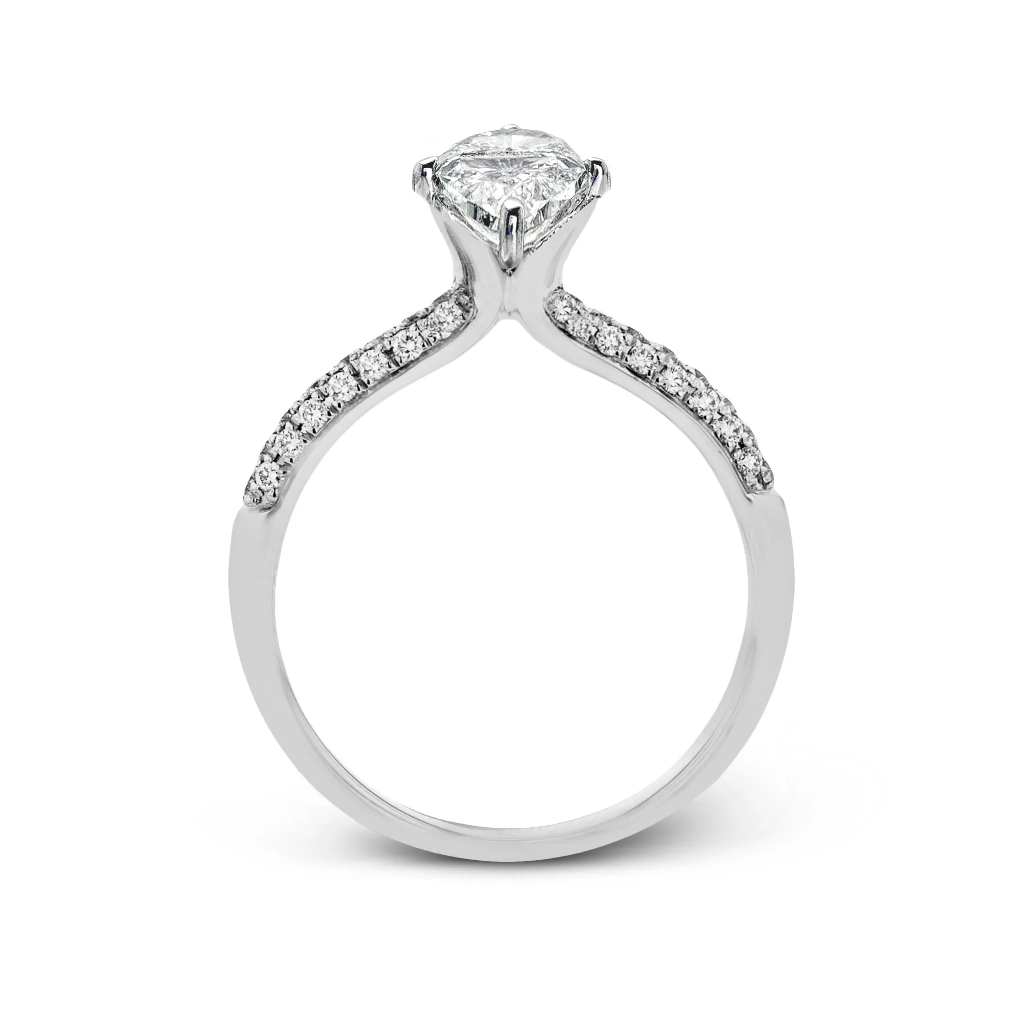 Marquise-cut Engagement Ring & Matching Wedding Band in 18k Gold with Diamonds
