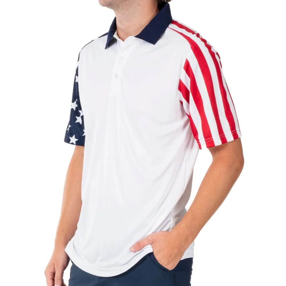 Men's Stars and Stripes Polo Shirt
