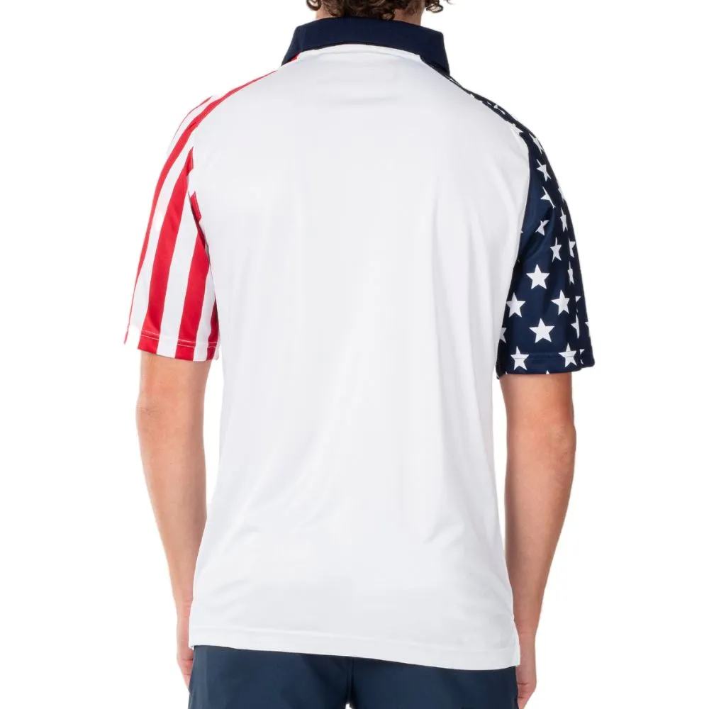 Men's Stars and Stripes Polo Shirt