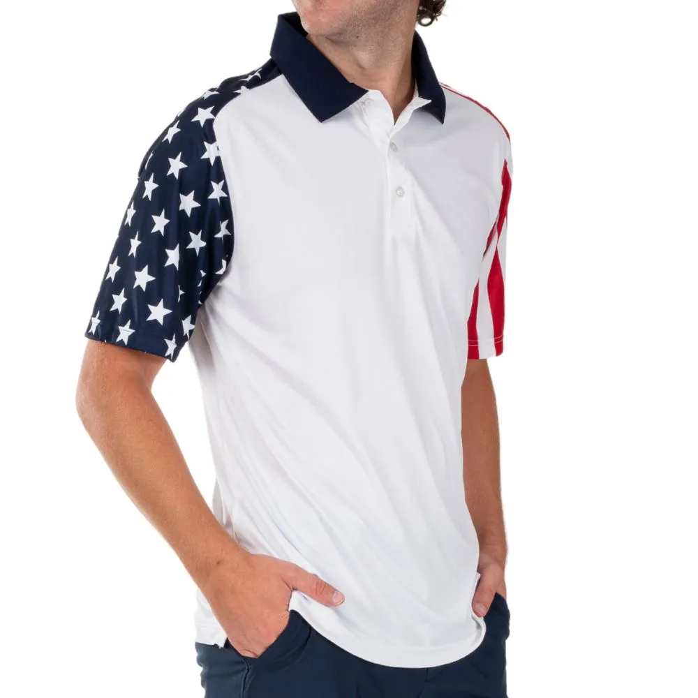 Men's Stars and Stripes Polo Shirt