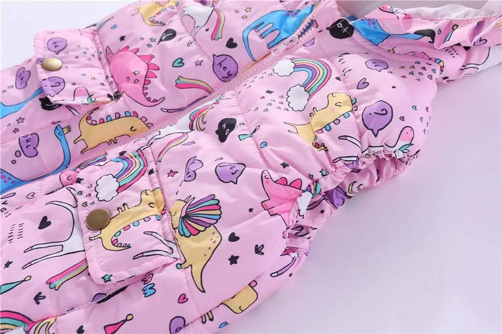 Mud Kingdom Cute Little Girls Vests Outerwear with Hood Animal