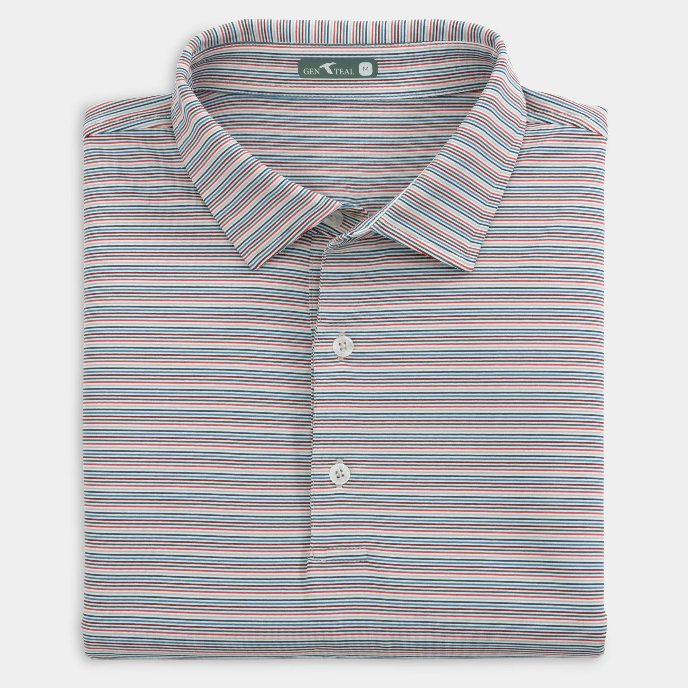 Multipinstripe Performance Polo