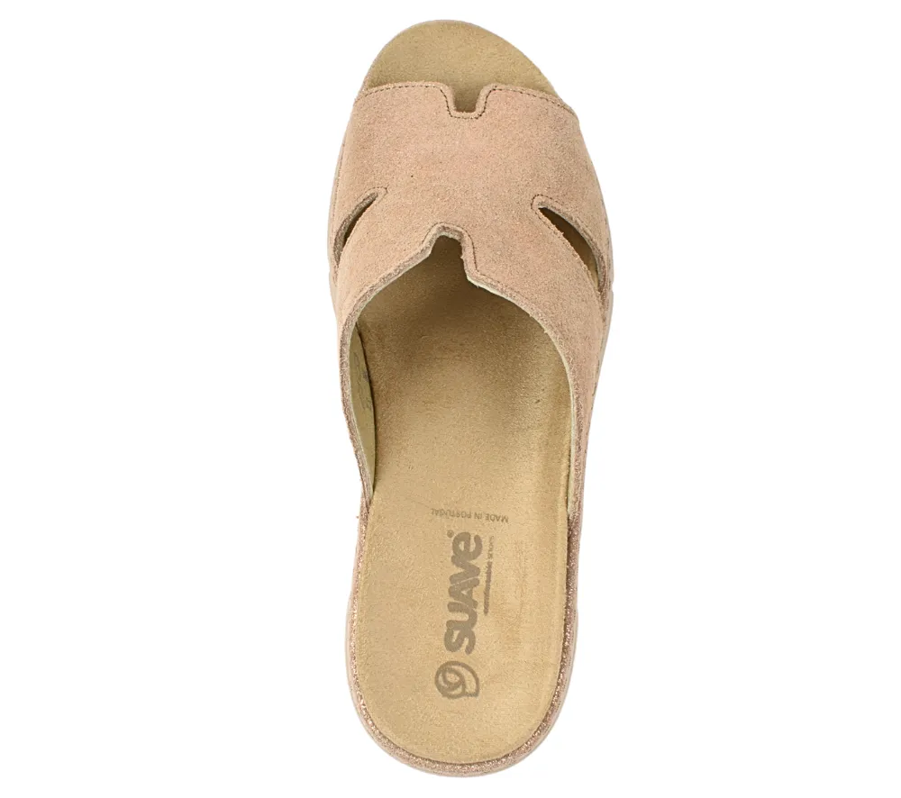 Papuci casual, dama, SUAVE AIR FUNCTION SYSTEM, 12521 roz, piele intoarsa