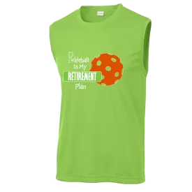 Pickleball Is My Retirement Plan | Men's Sleeveless Pickleball Shirts | 100% Polyester