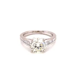 Platinum Custom 2.30ct Diamond Engagement Ring