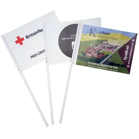 Printed Paper Flags - Unprinted sample