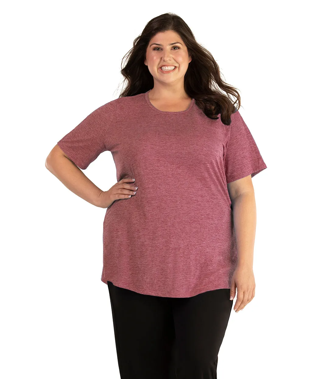 QuikLite Scoop Neck Short Sleeve Top Limited Edition Colors - FINAL SALE