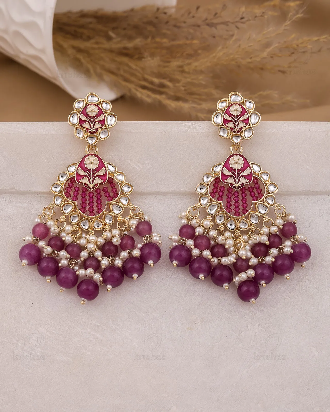 Radha Kundan Danglers
