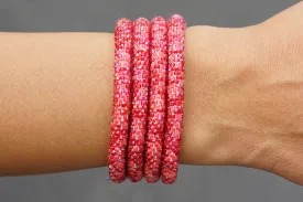 Red Confetti Bracelet - Extended 8"