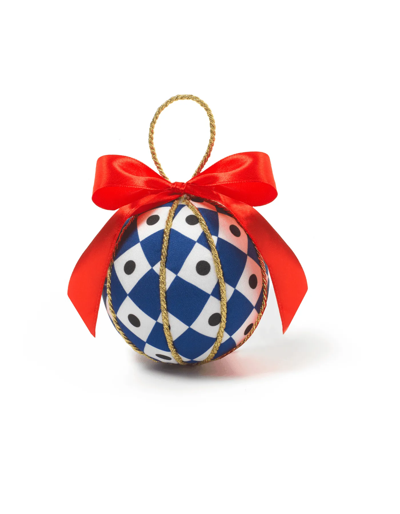 Red Green Fern Printed Bauble