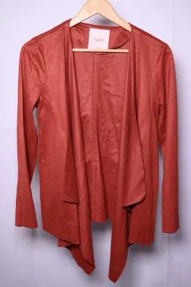 Rusty Orange Polyester Shrug