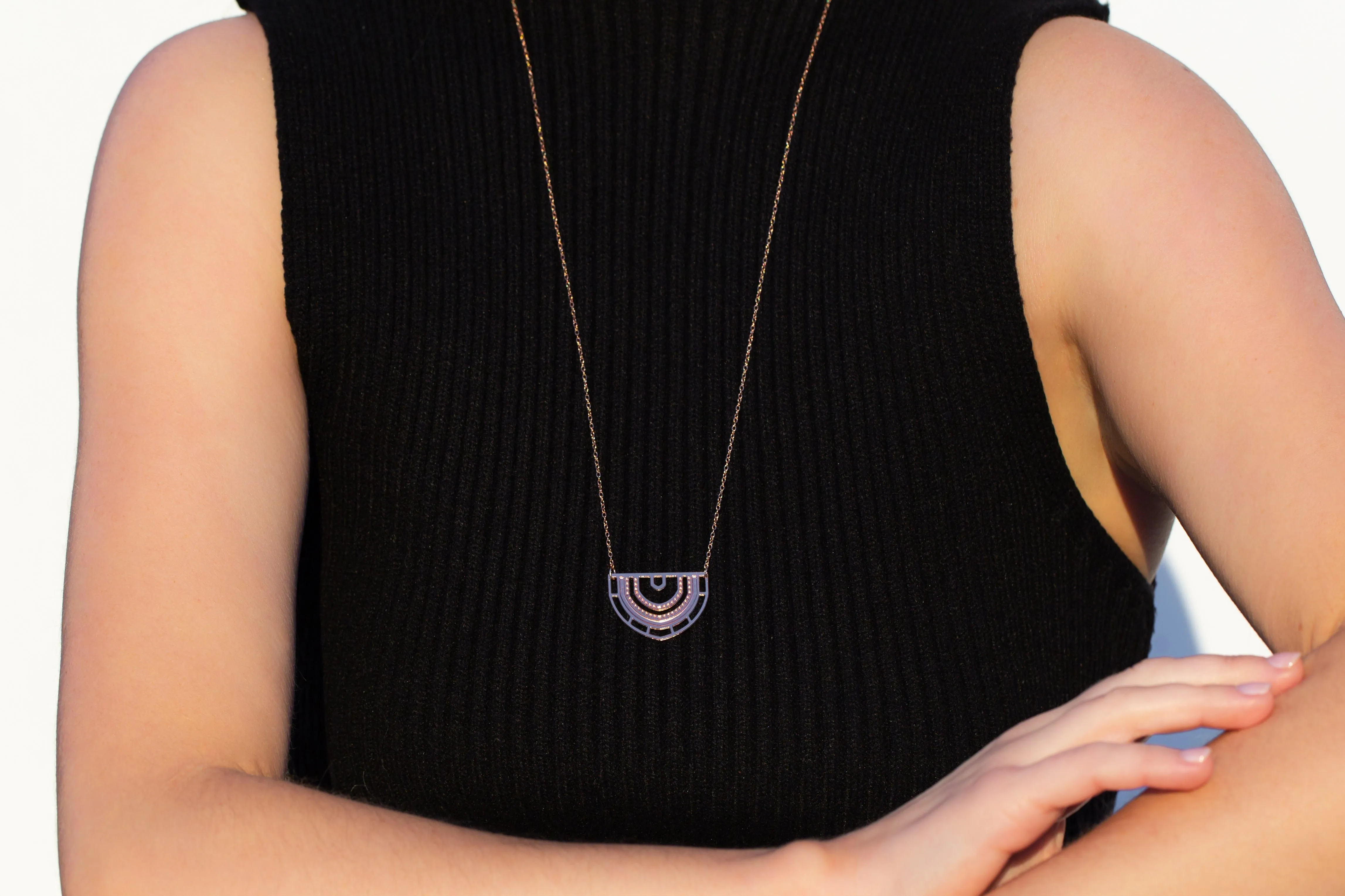 SANTA MARIA Necklace | archway stainless steel necklace