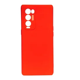 Silicone Case for Oppo Find X3 Lite - Red