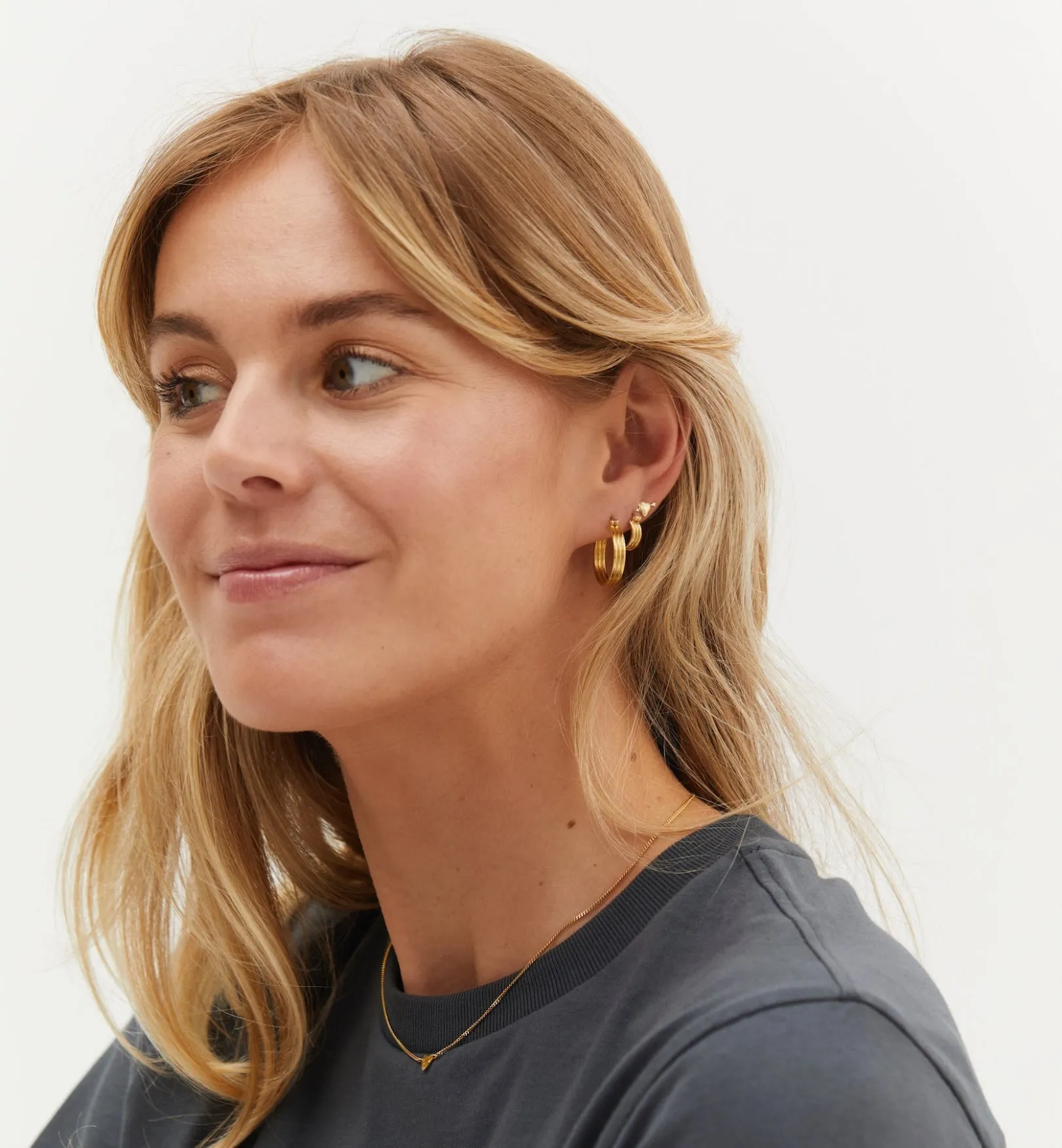Single Cupid Stud Earring
