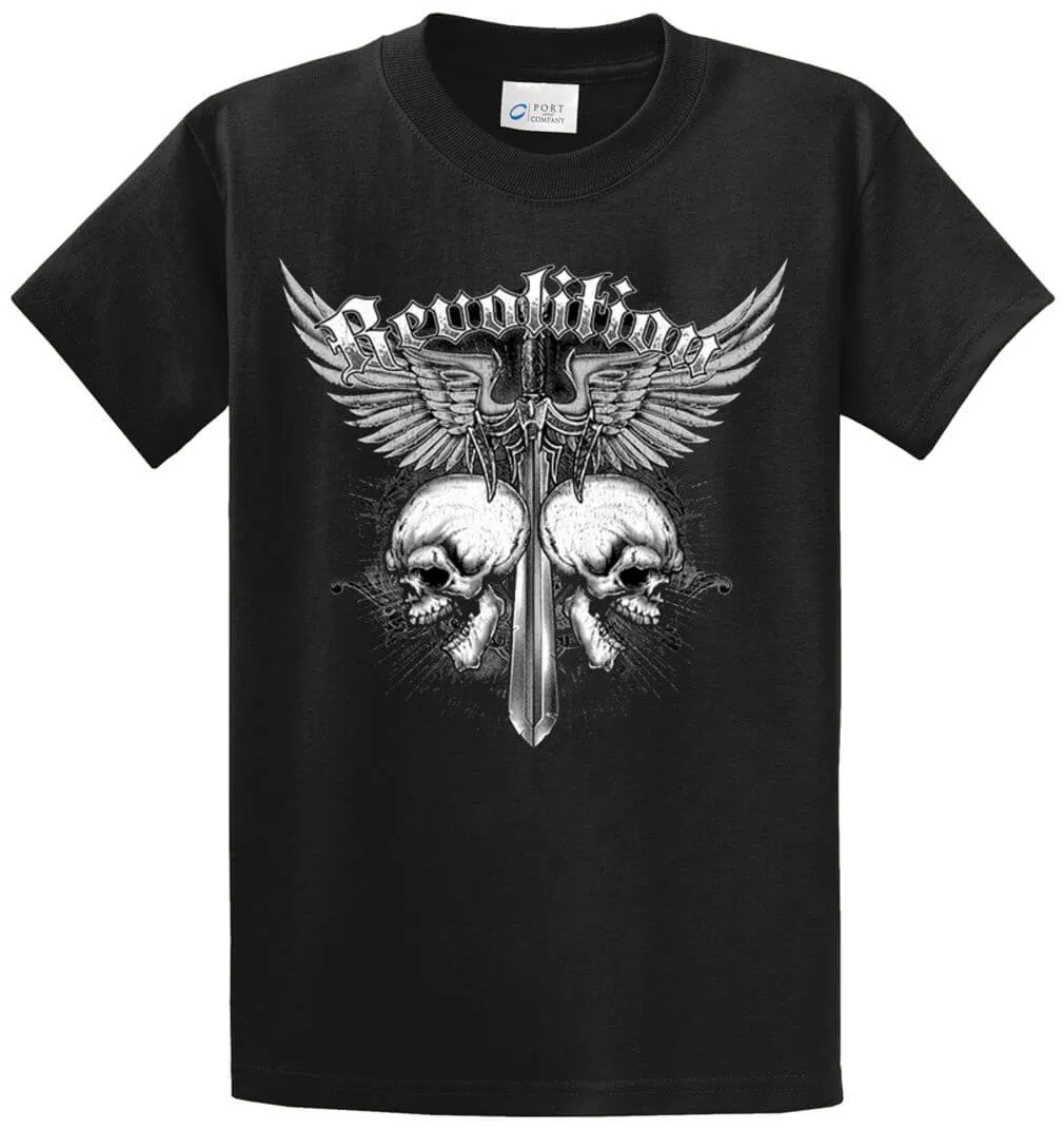 Skulls Revolution Printed Tee Shirt