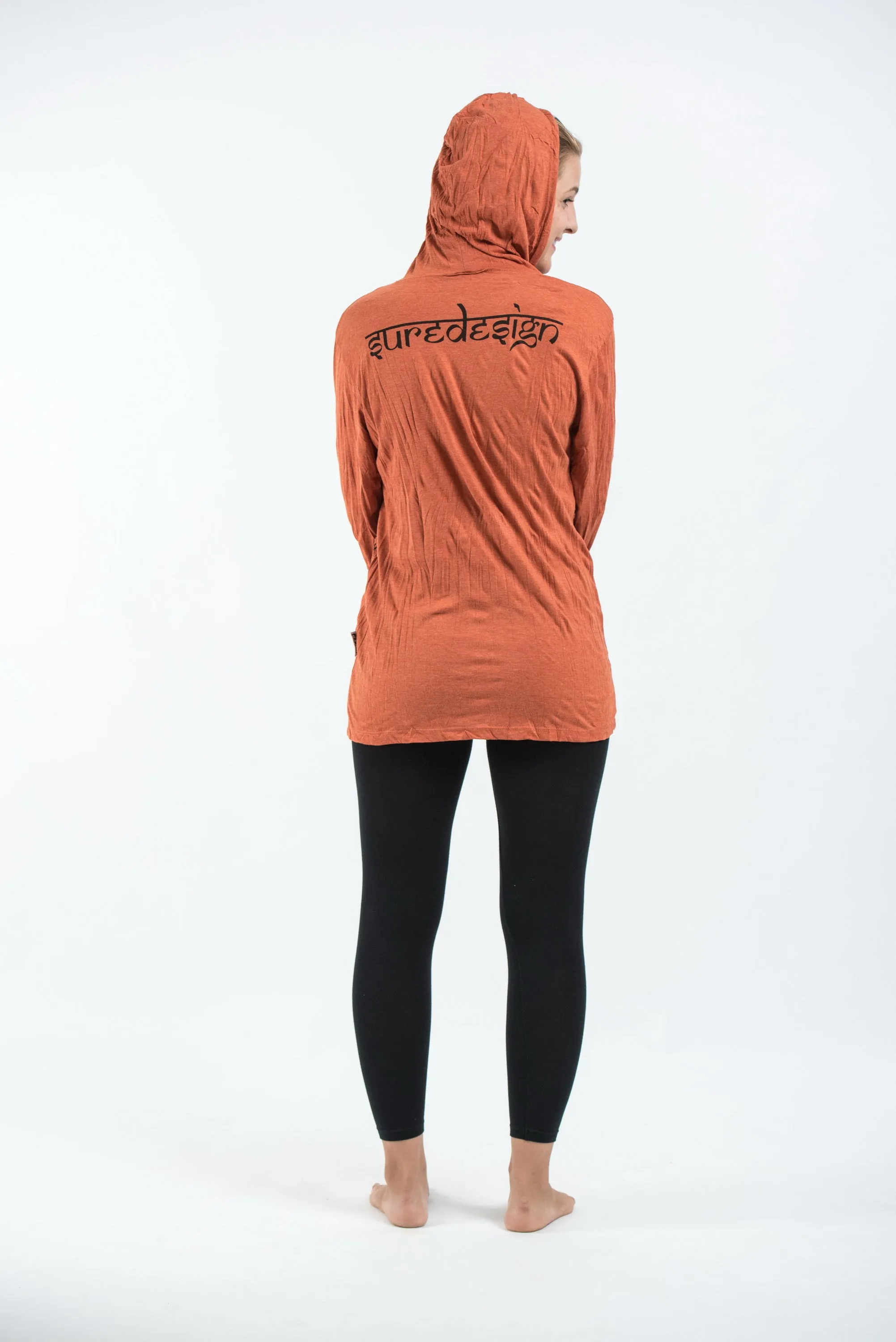 Sure Design Unisex Antique Buddha Hoodie Orange