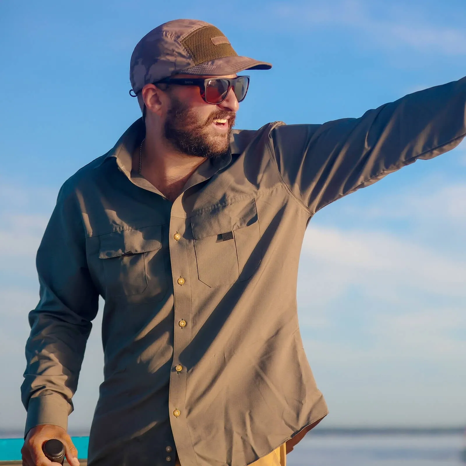 The Olive Tulu Custom Fishing Shirt