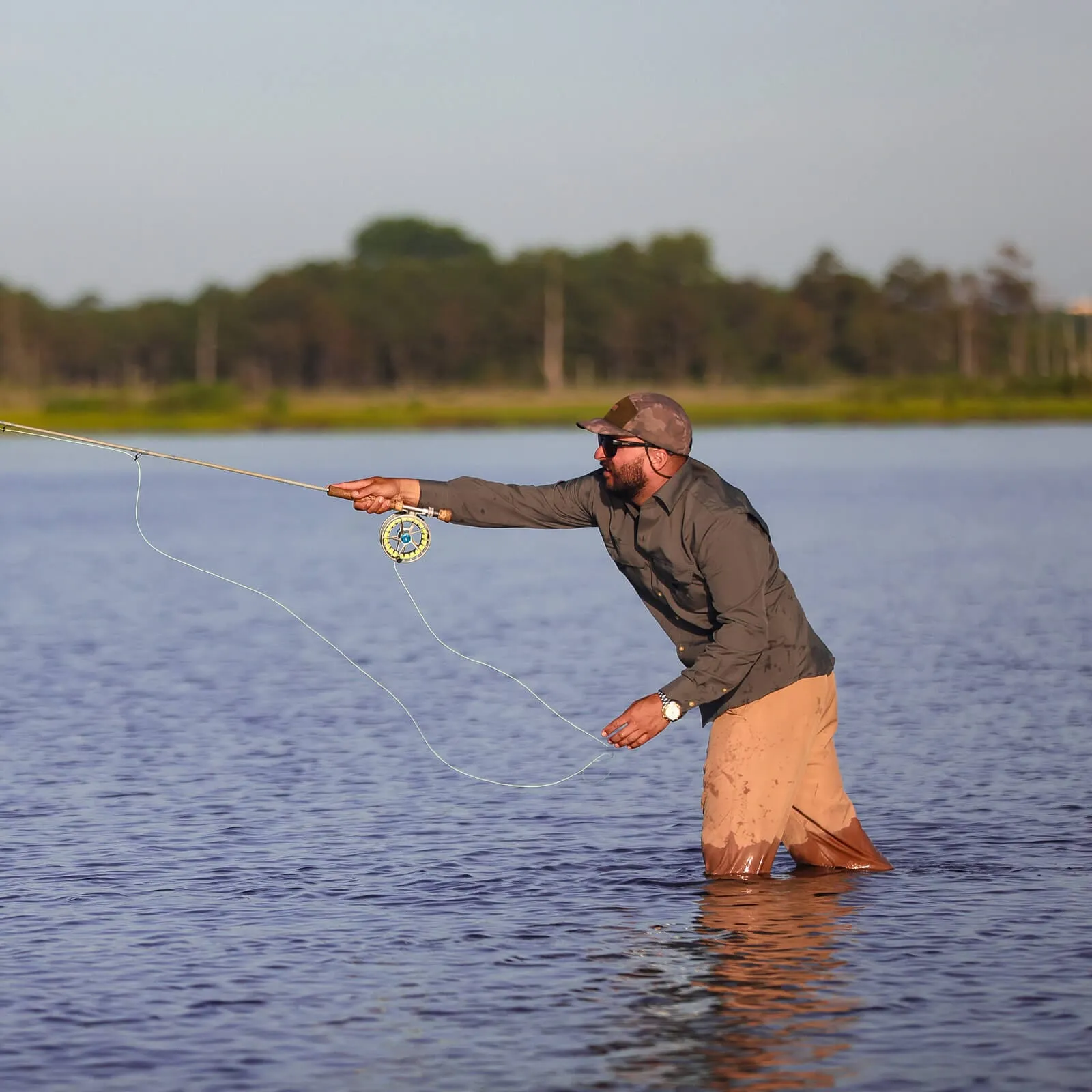 The Olive Tulu Custom Fishing Shirt
