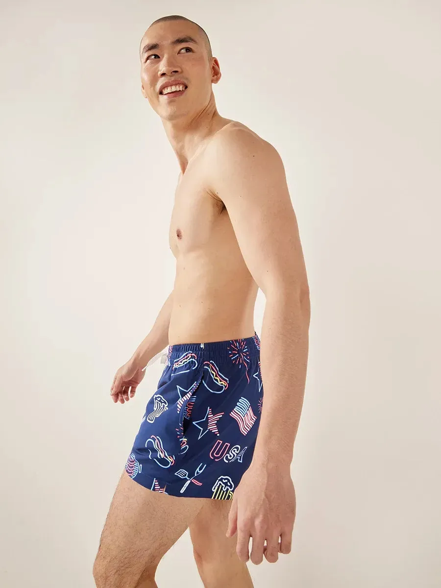 The Patriotic Lights 4" (Classic Swim Trunk)