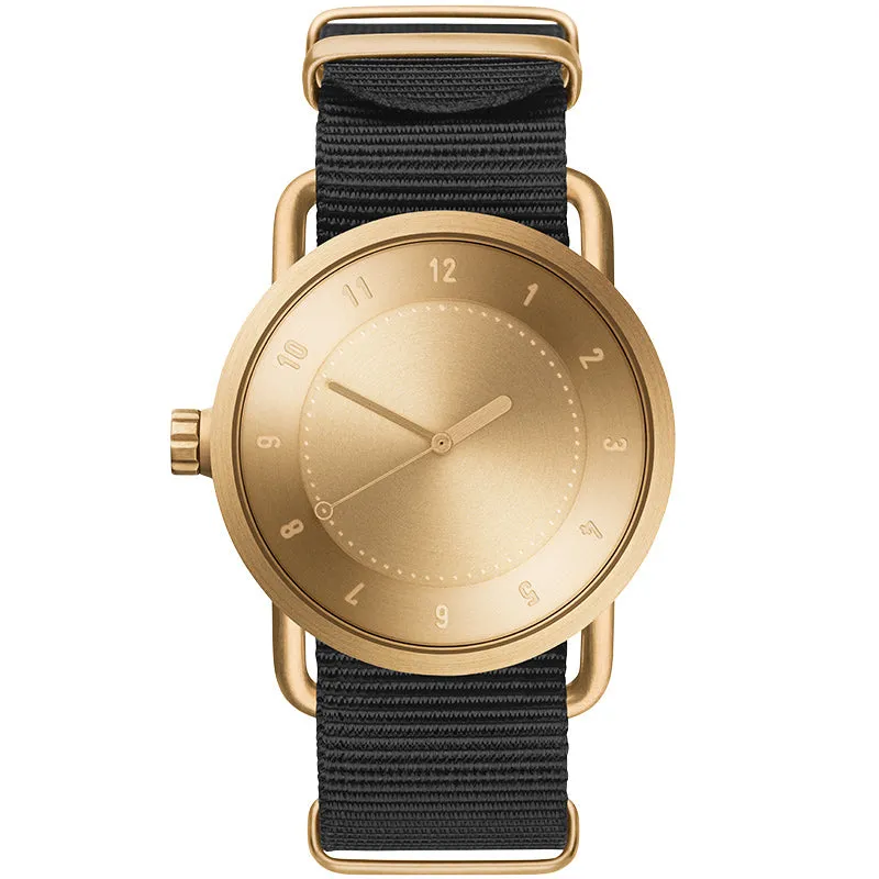 TID No.1 Gold Dial / Tan Leather Strap / Gold Buckle
