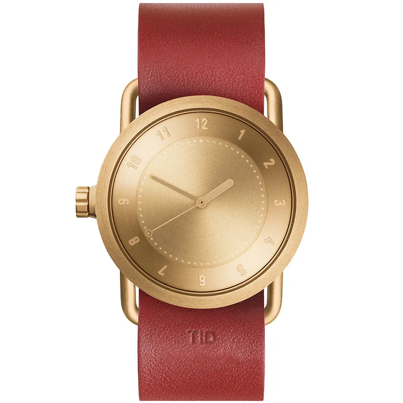 TID No.1 Gold Dial / Tan Leather Strap / Gold Buckle