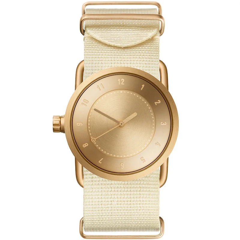 TID No.1 Gold Dial / Tan Leather Strap / Gold Buckle