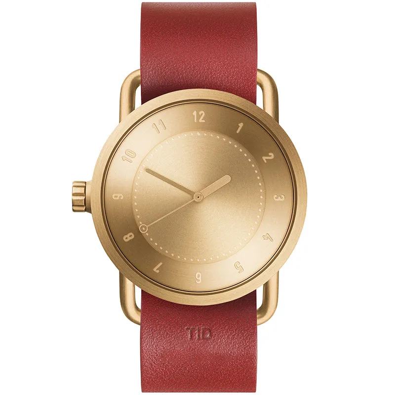 TID No.1 Gold Dial / Tan Leather Strap / Gold Buckle