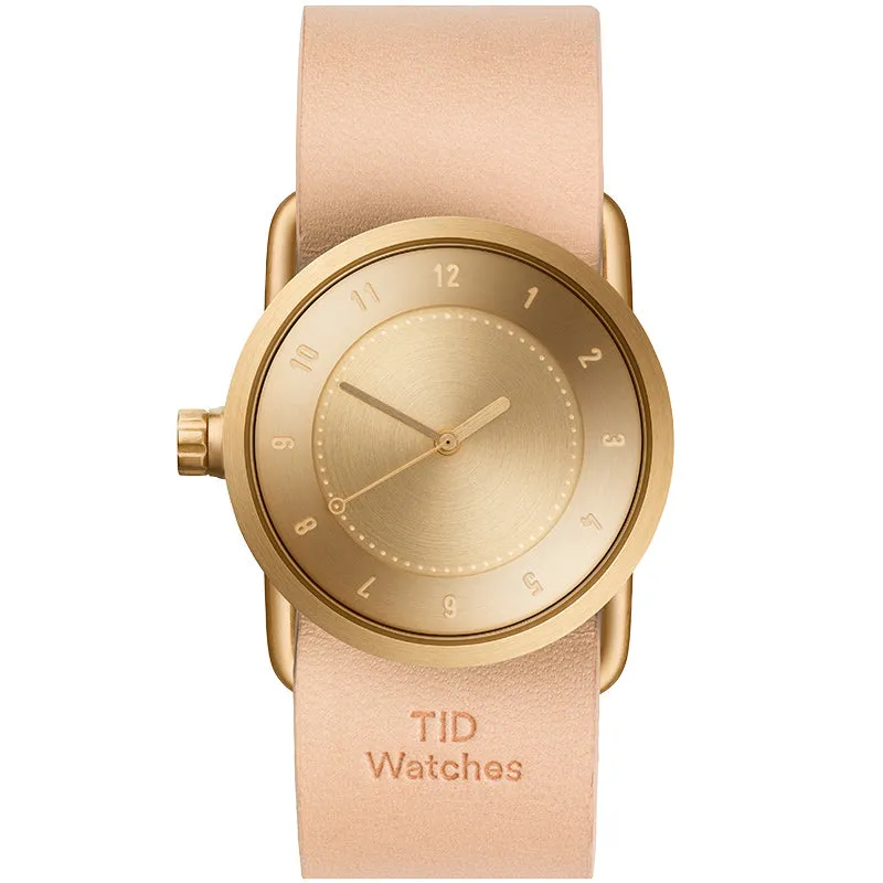 TID No.1 Gold Dial / Tan Leather Strap / Gold Buckle