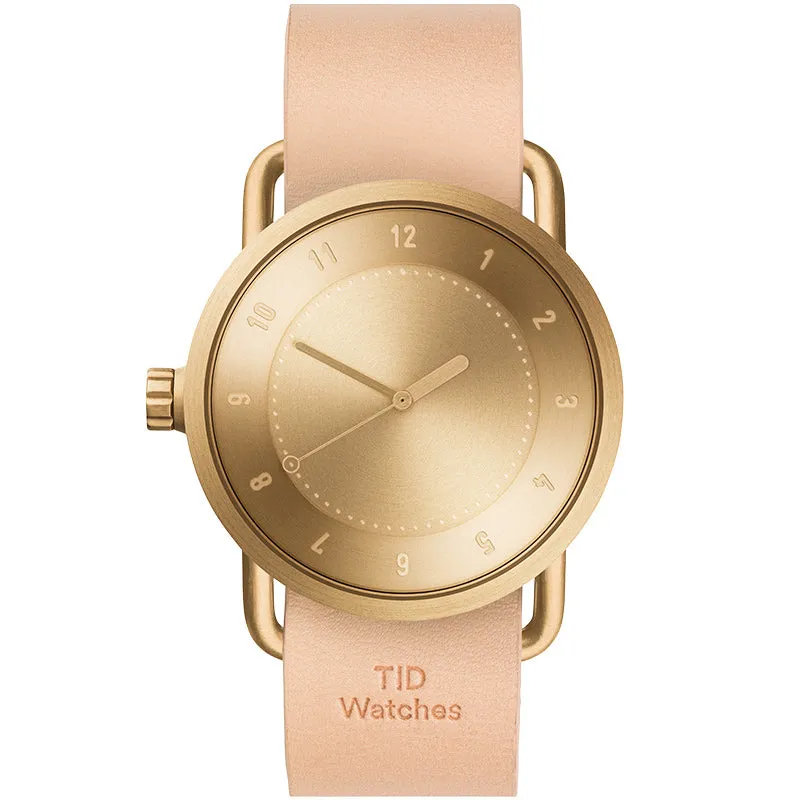 TID No.1 Gold Dial / Tan Leather Strap / Gold Buckle