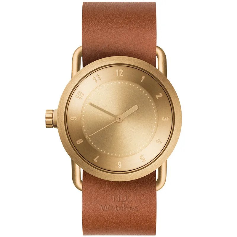 TID No.1 Gold Dial / Tan Leather Strap / Gold Buckle