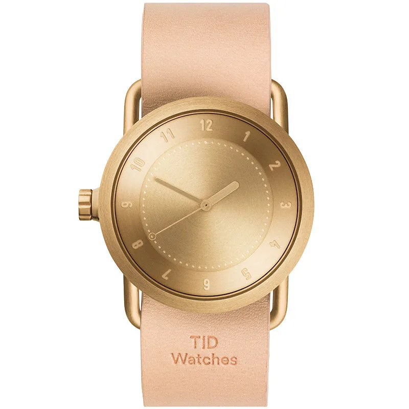 TID No.1 Gold Dial / Tan Leather Strap / Gold Buckle