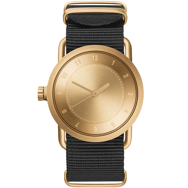 TID No.1 Gold Dial / Tan Leather Strap / Gold Buckle