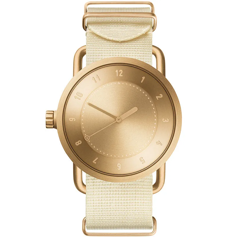 TID No.1 Gold Dial / Tan Leather Strap / Gold Buckle