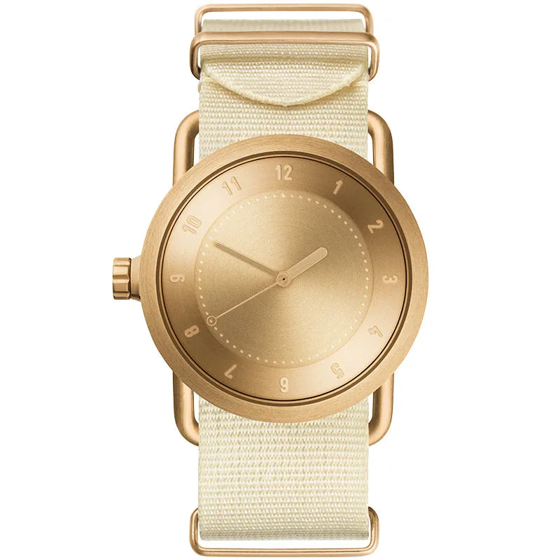 TID No.1 Gold Dial / Tan Leather Strap / Gold Buckle