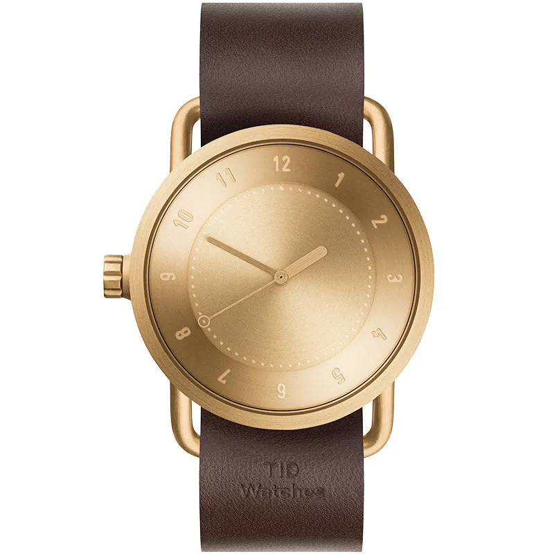TID No.1 Gold Dial / Tan Leather Strap / Gold Buckle