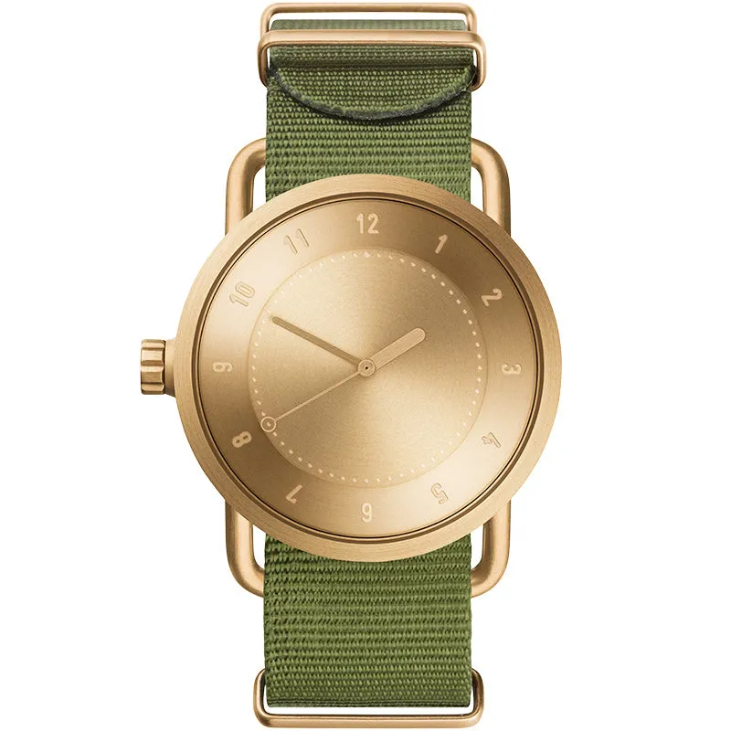 TID No.1 Gold Dial / Tan Leather Strap / Gold Buckle