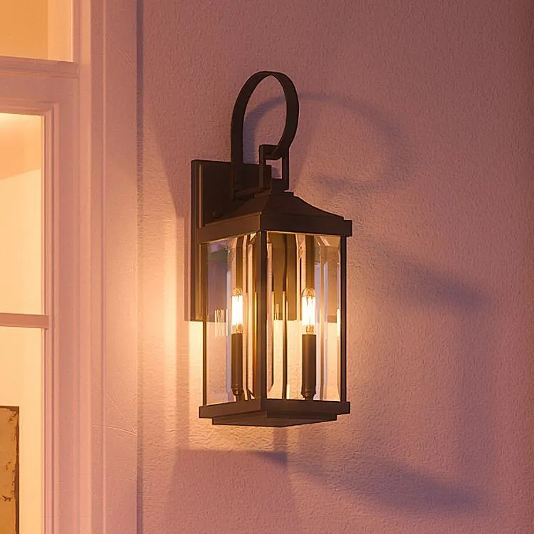 UHP1193 Colonial Outdoor Wall Light, 21-3/4" x 7", Olde Bronze Finish, Calderdale Collection
