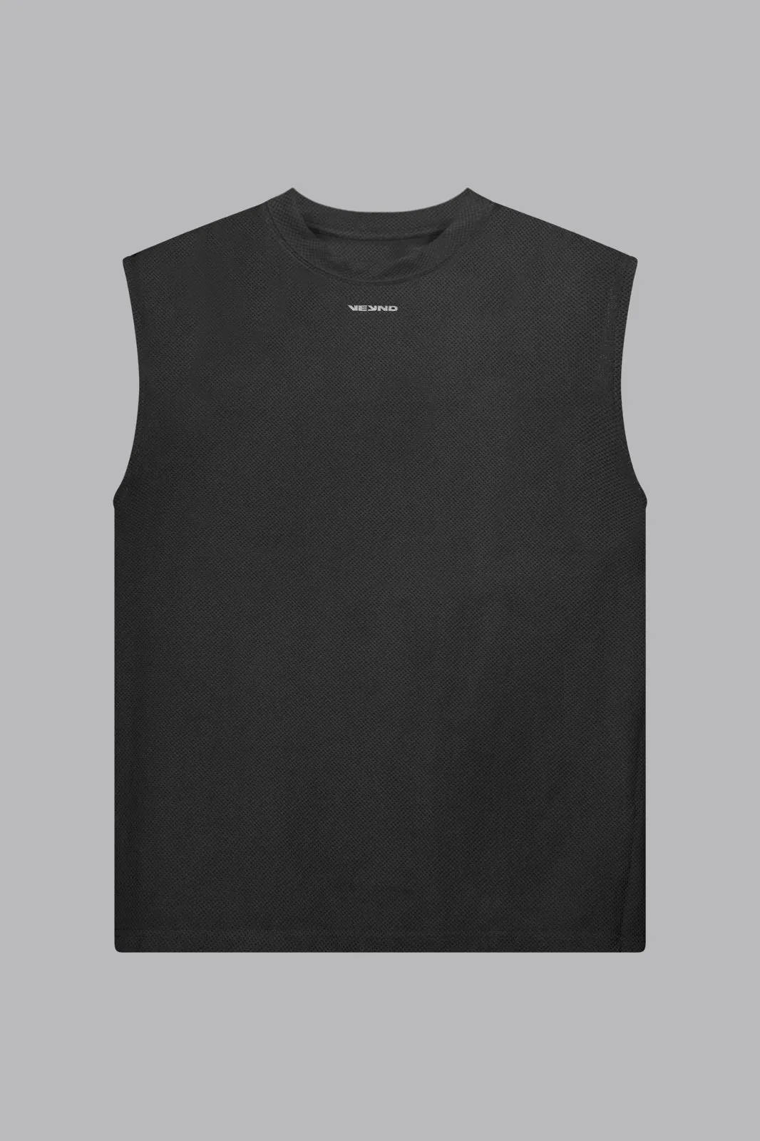 V_DRY GRAPHIC BOXY SLEEVELESS T-SHIRT - Black