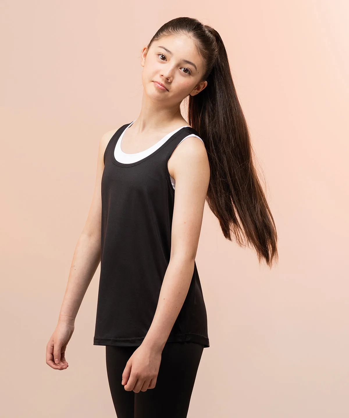 White - Kids fashion workout vest