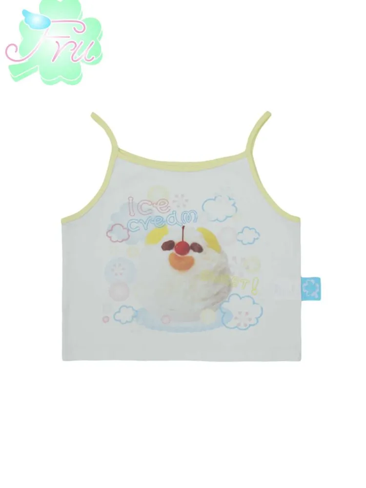 White sweet girl small vest camisole【s0000009088】
