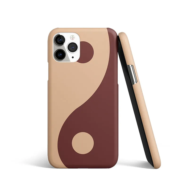 Yin Yang Brown Phone Cover | Matte Case