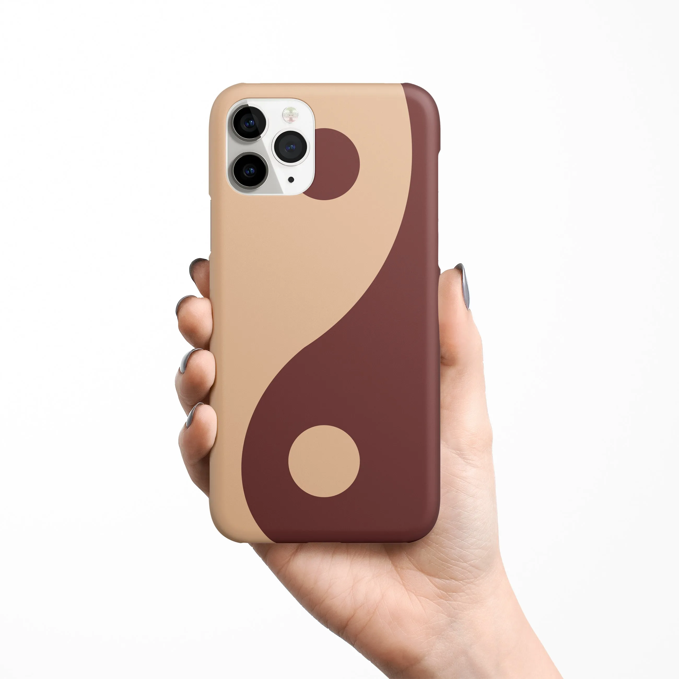 Yin Yang Brown Phone Cover | Matte Case