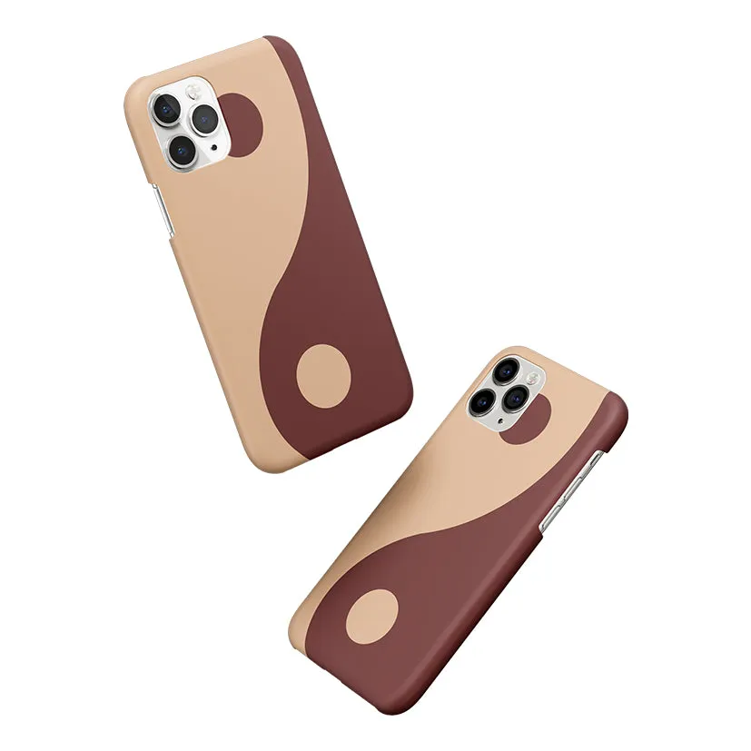 Yin Yang Brown Phone Cover | Matte Case