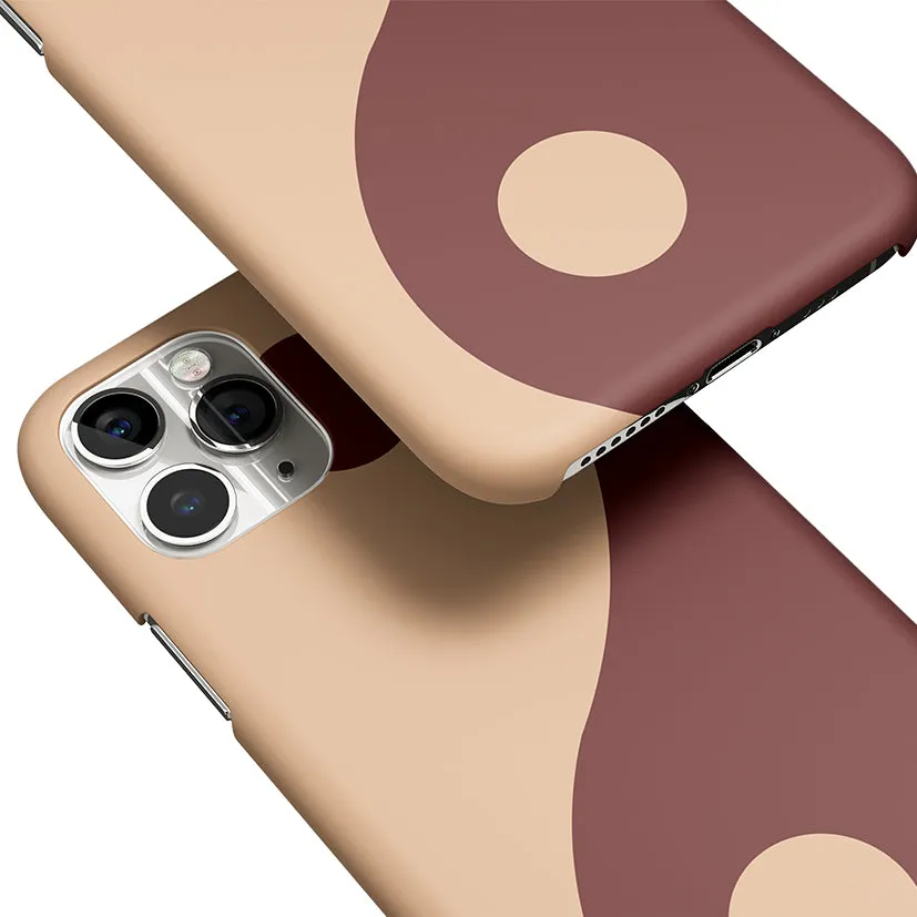 Yin Yang Brown Phone Cover | Matte Case